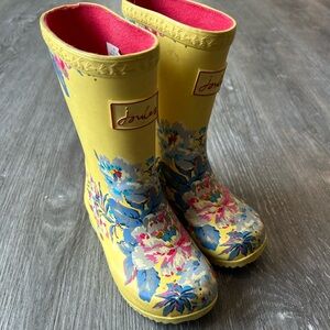 Joules toddler girls rain boots size 8